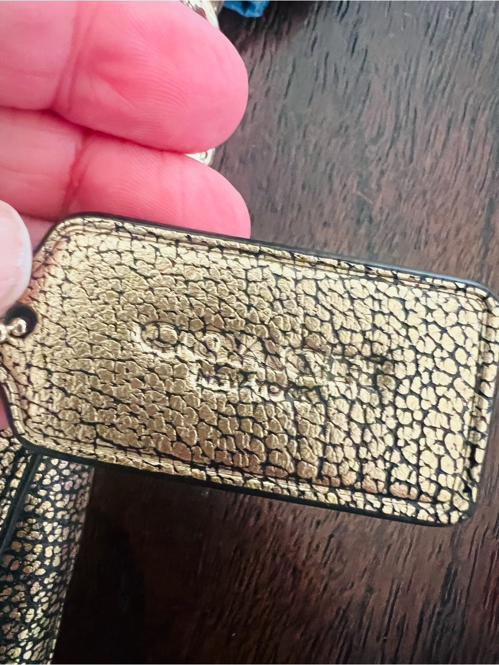 Coach Crosstown Metallic Gold Bag - Picture 4 of 7